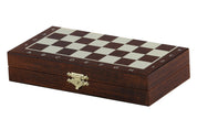 Wooden School Chess Mini - brown