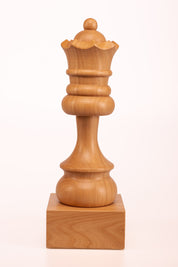 Wooden Chess Trophie - White Queen (35 cm height)