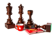Wooden Chess Trophie - Black King (37 cm height)