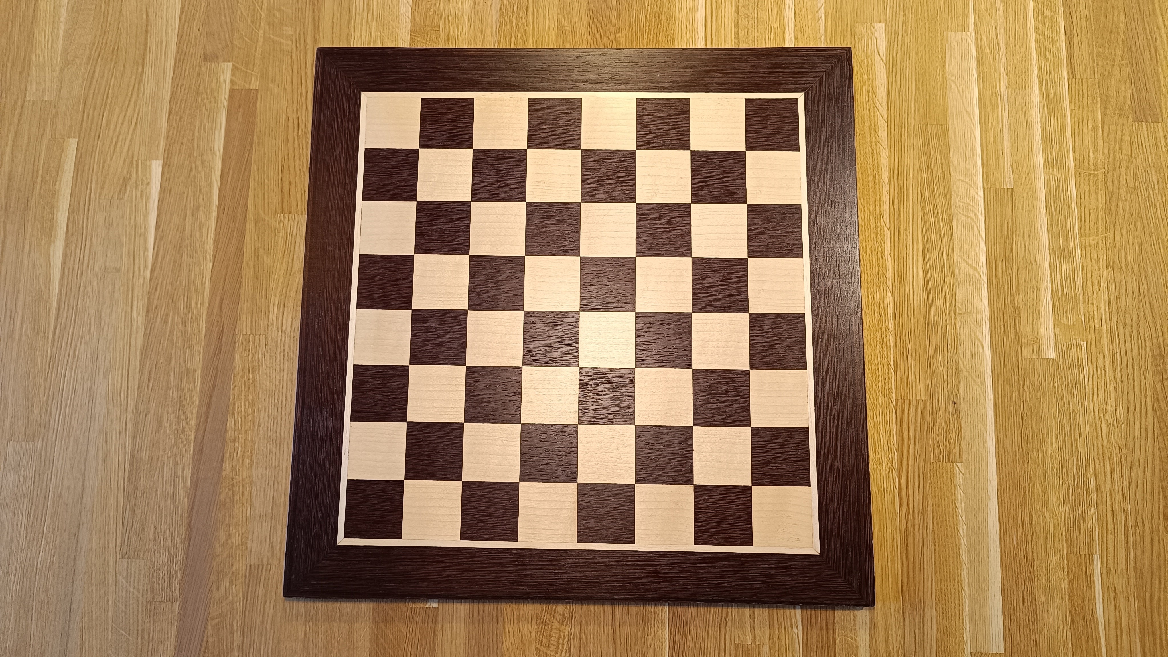 Chessboard No 4 - (without coordinates) wenge/maple - Chessboard No 4 - (without coordinates) wenge/maple