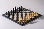 French Staunton Ebonised 3,5" chess pieces