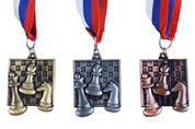 Chess Award - Square Medal Silver