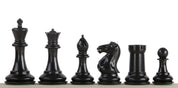 Exclusive Staunton chess pieces No. 6, cream/black, metal weighted (king 95 mm)