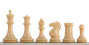 Exclusive Staunton chess pieces No. 6, cream/black, metal weighted (king 95 mm)