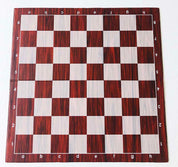 Plastic folding chessboard No. 6 (57 mm field) - Wood imitation