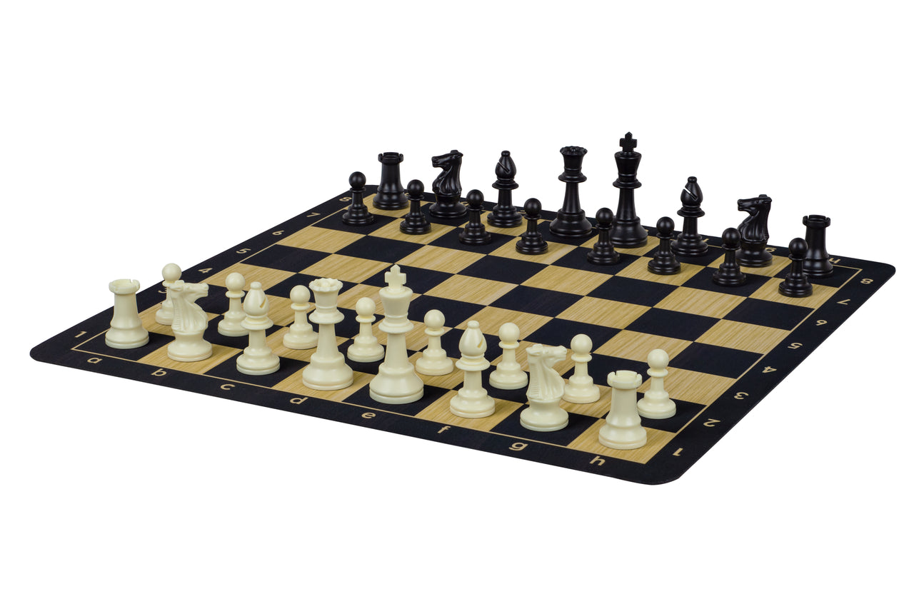 Black Roll-up chessboard no. 6 (51 cm), non-slip bottom - Black Roll-up chessboard no. 6 (51 cm), non-slip bottom
