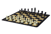Black Roll-up chessboard no. 6 (51 cm), non-slip bottom