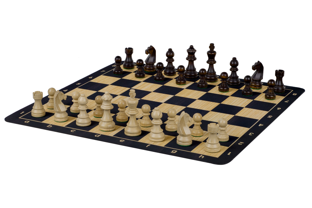 Black Roll-up chessboard no. 6 (51 cm), non-slip bottom - Black Roll-up chessboard no. 6 (51 cm), non-slip bottom