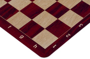 Roll-up chessboard no. 6 (51 cm), non-slip MAHOGANY bottom