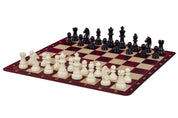 Roll-up chessboard no. 6 (51 cm), non-slip MAHOGANY bottom