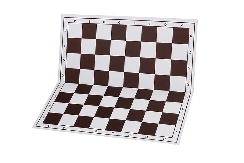 Plastic chessboard, foldable, white/brown - Plastic chessboard, foldable, white/brown