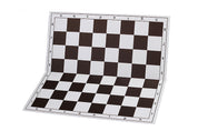 Plastic chess board, foldable, white/brown