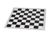 Plastic folding chessboard 4+, white and black