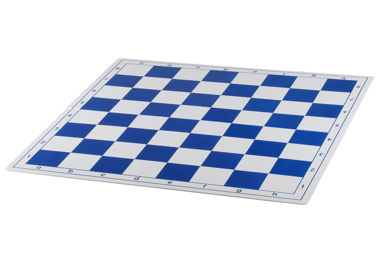 Plastic folding chessboard 4+, white and blue - Plastic folding chessboard 4+, white and blue