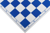 Plastic chessboard, foldable, white/blue