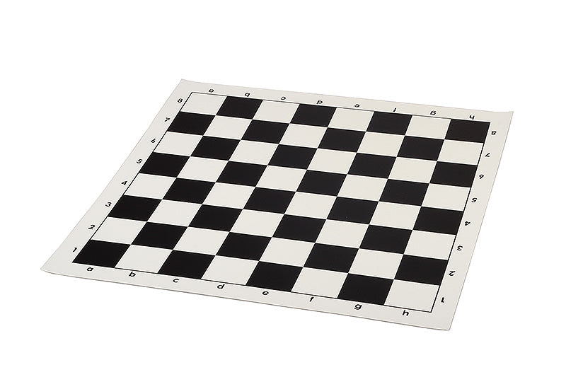 Vinyl roll-up chess board, white/black - Vinyl roll-up chess board, white/black