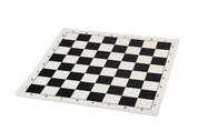 Vinyl roll-up chess board, white/black