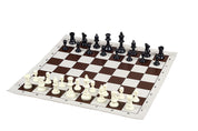 Vinyl Standard Chess Board 17"(43cm) brown