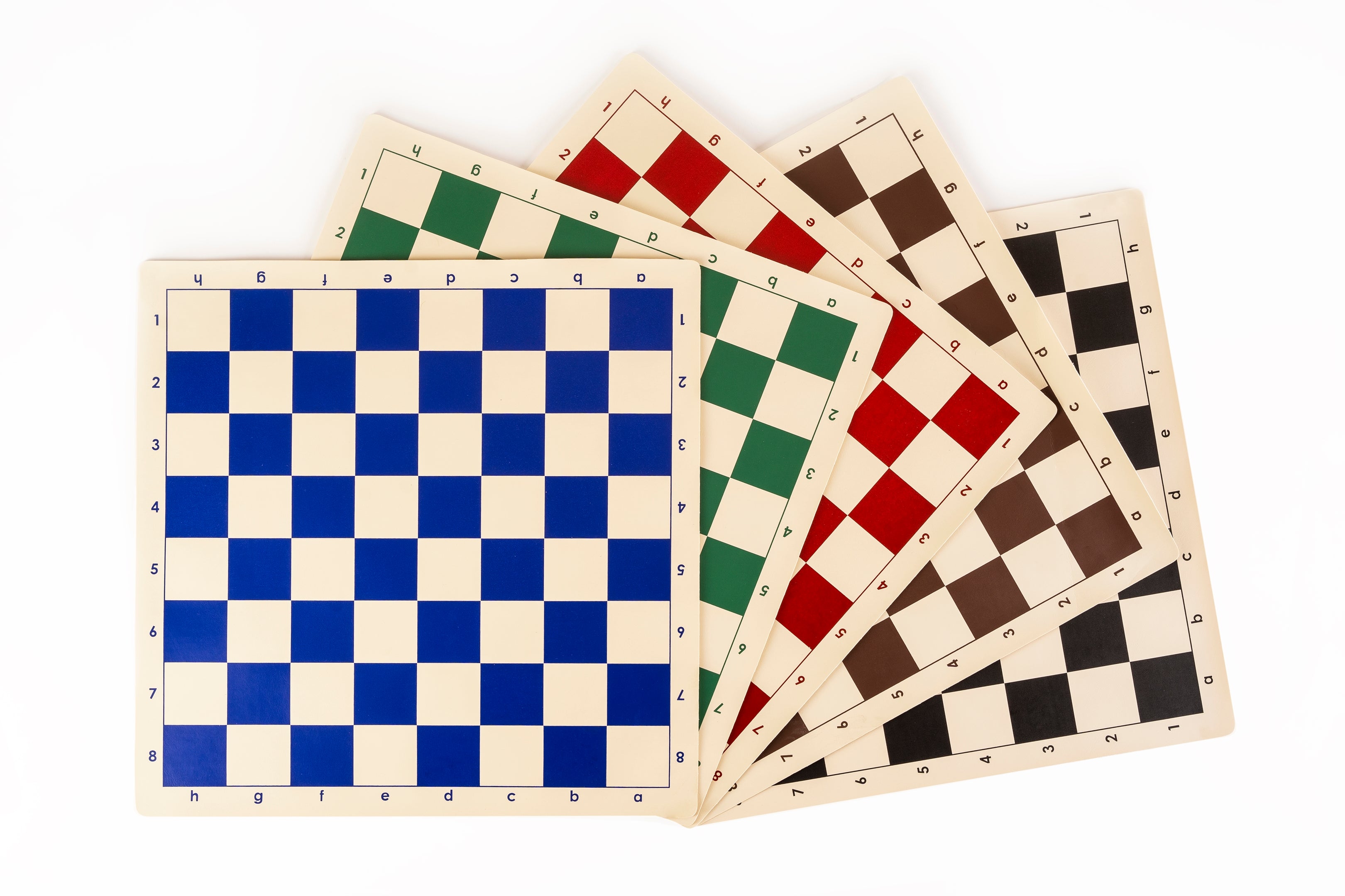 Rollable vinyl chessboard No. 4, white and brown - Rollable vinyl chessboard No. 4, white and brown