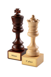 Wooden Chess Trophie - White King