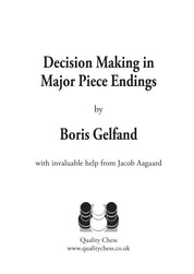 Decision Making in Major Piece Endings by Boris Gelfand (hardcover)