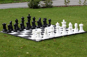 Middle size garden chess set - pieces + nylon chessboard