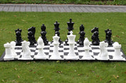 Middle size garden chess set - pieces + nylon chessboard