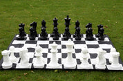 Middle size garden chess set - pieces + nylon chessboard