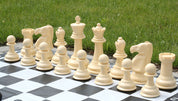 Small size garden chess set - pieces + nylon chessboard