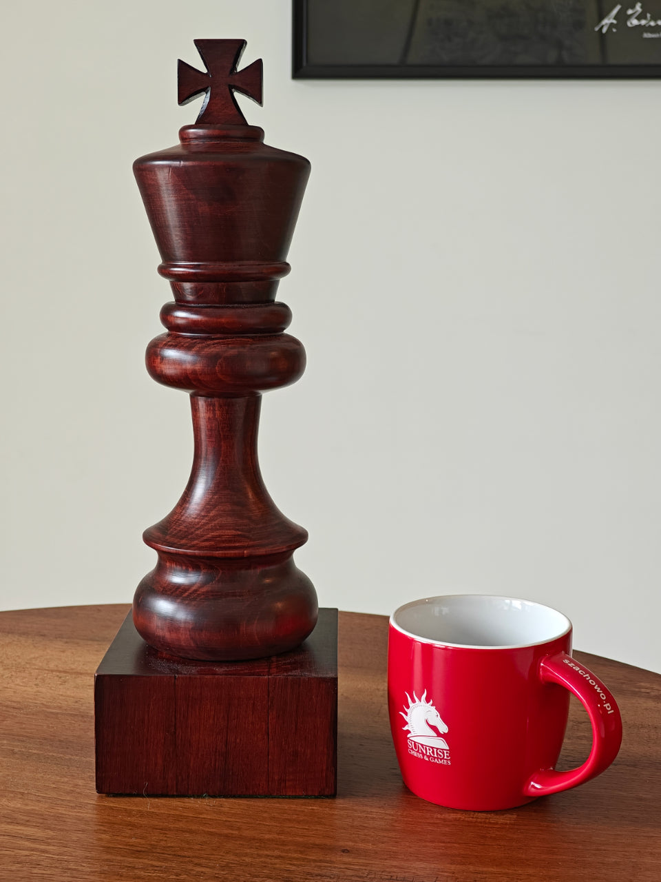 Wooden Chess Trophie - Black King (37 cm height) - 30ae079419b969b3859d9b6388222f04