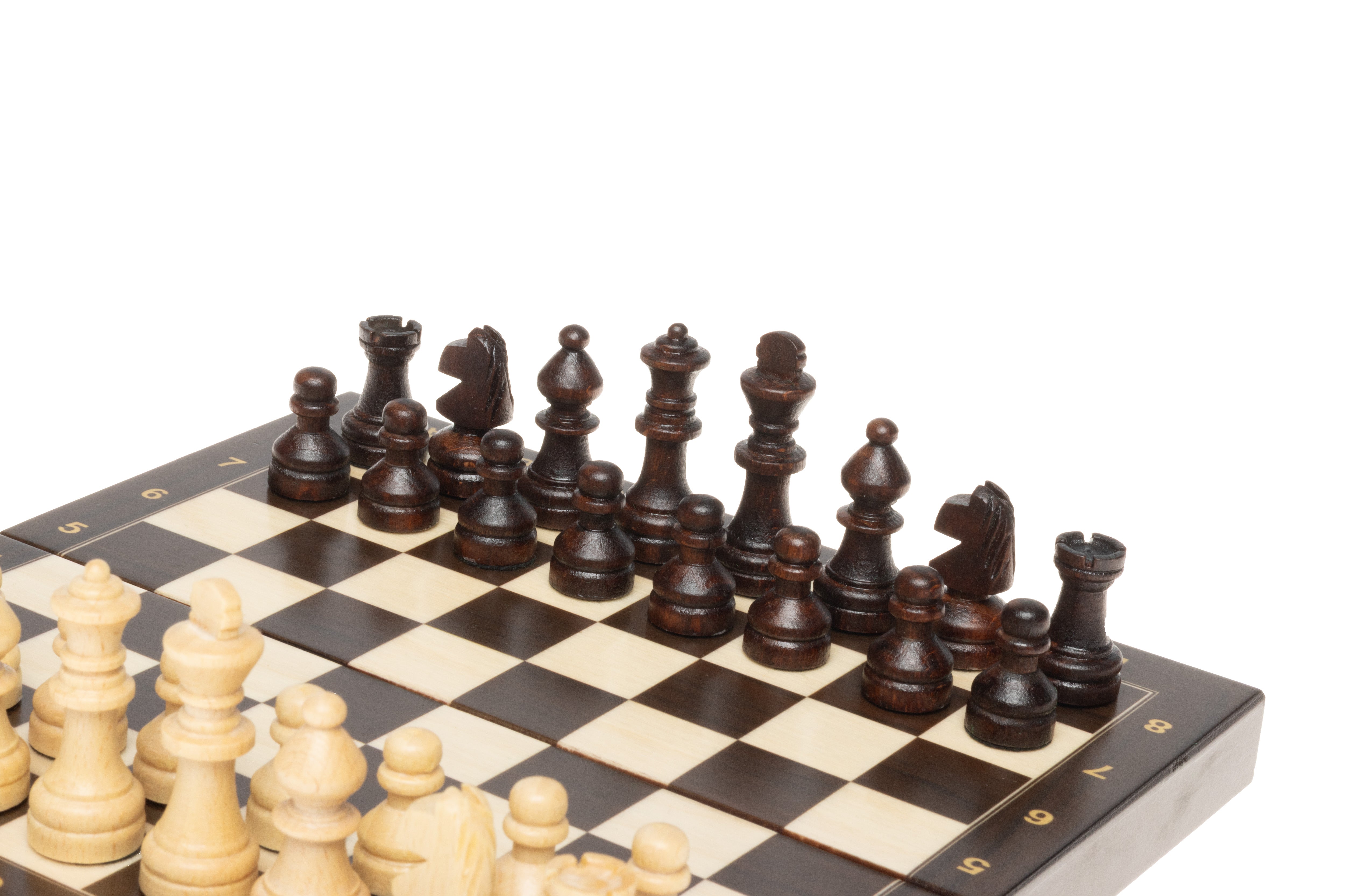 Wooden school chess mini 20 cm x 20 cm - Wooden school chess mini 20 cm x 20 cm