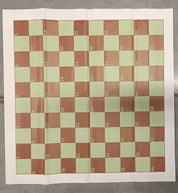 Tablero de damas magnético de doble cara con columnas de 81 x 81 cm
