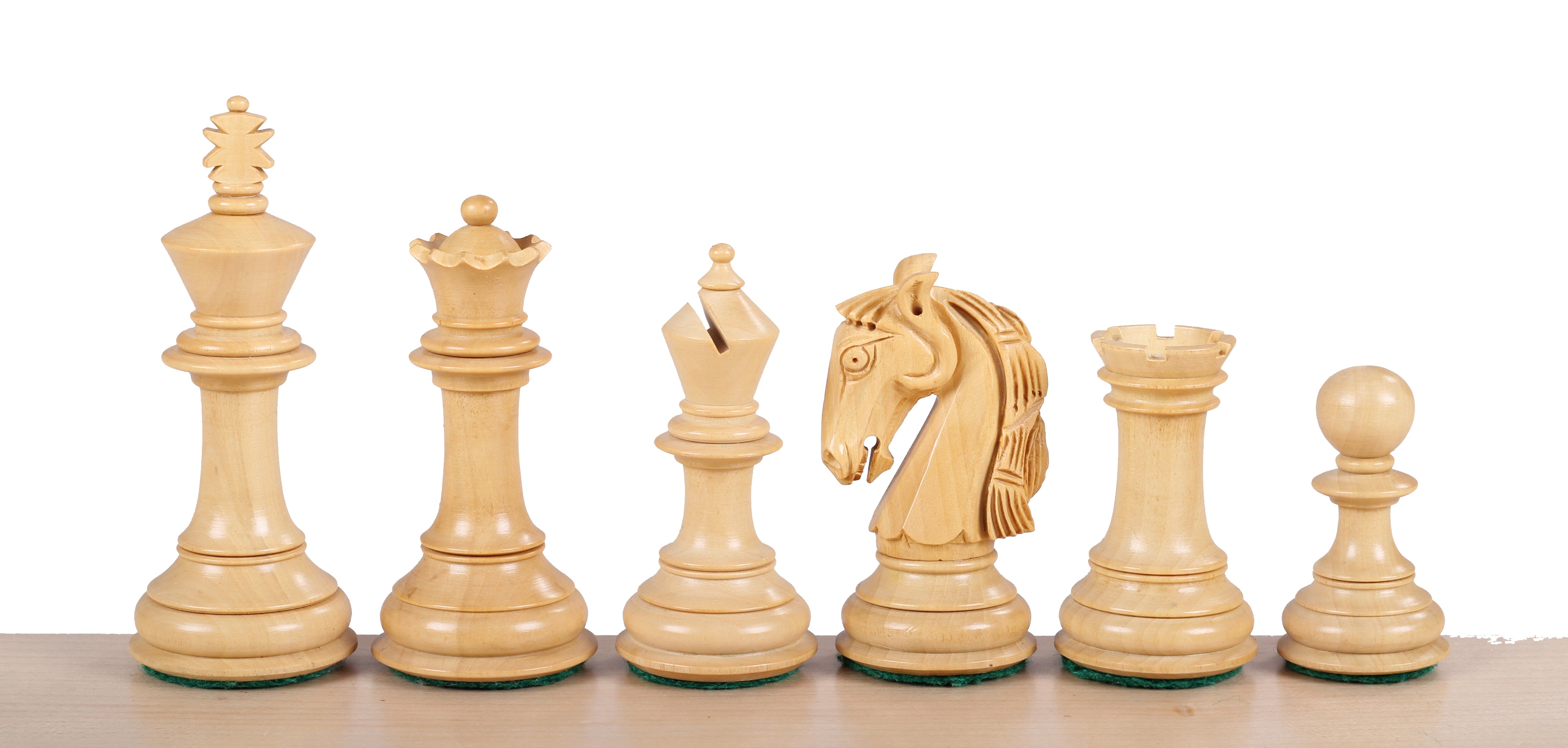 Colombian Staunton Acacia/Boxwood 3,5" chess pieces - Colombian Staunton Acacia/Boxwood 3,5" chess pieces