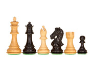 Kings Bridal Ebonised 4'' chess pieces