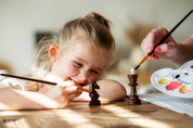 Chess case for self-painting and assembling - DIY art chess