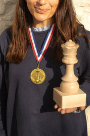 Medalla de oro de ajedrez - redonda