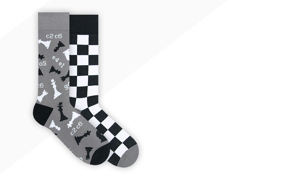 Calcetines de ajedrez Nanushki - talla 44-46 - Calcetines de ajedrez Nanushki - talla 44-46