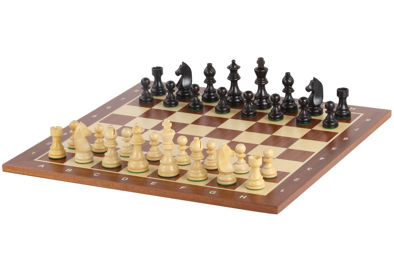 Tournament chess set No. 6 - 58mm board + German Knight 3.75" pieces - b8b8dda22aeb9413cb06e6d4423d07c1