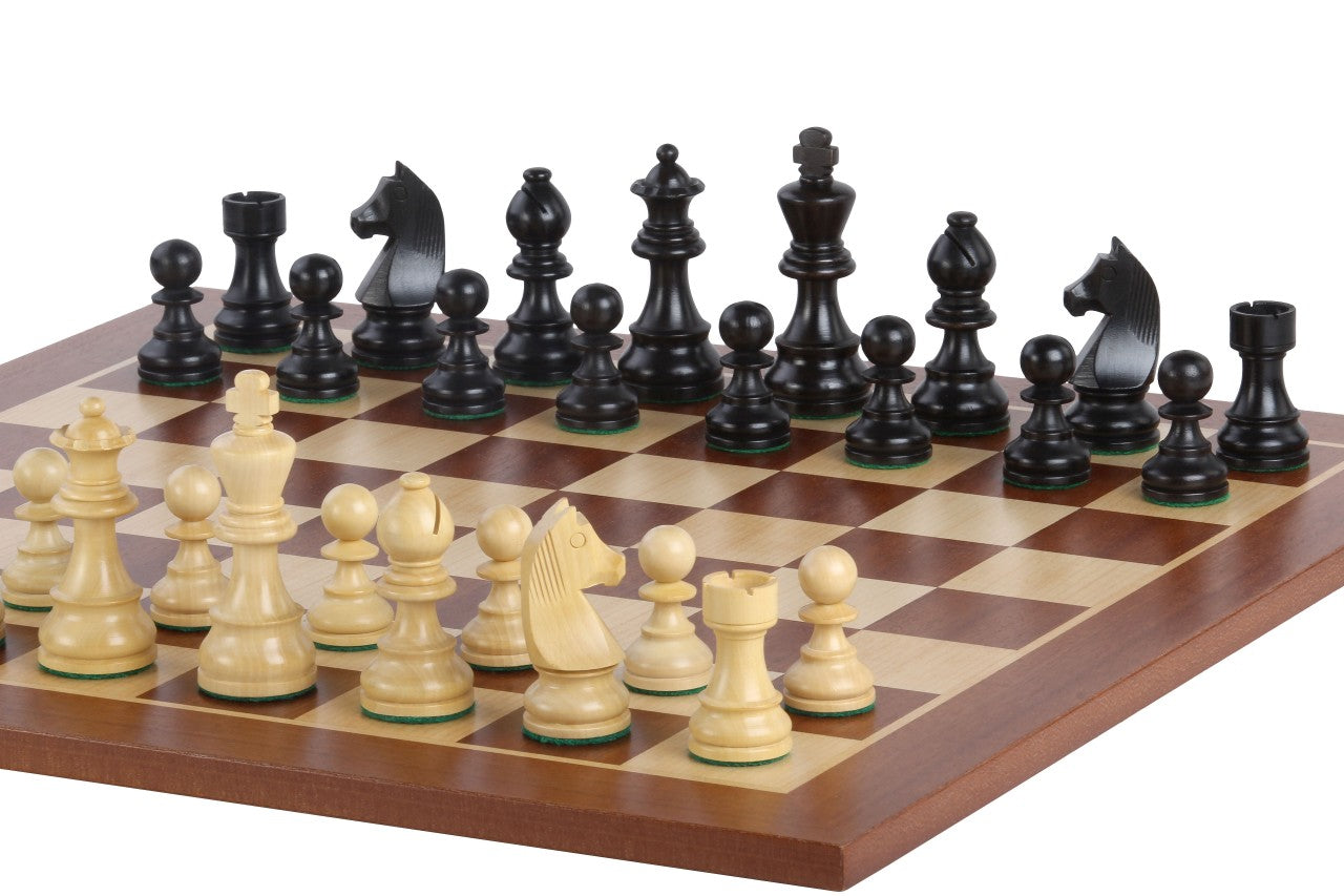 Tournament chess set No. 6 - 58mm board + German Knight 3.75" pieces - 4250277f961fca20bbd6c941838d5d38
