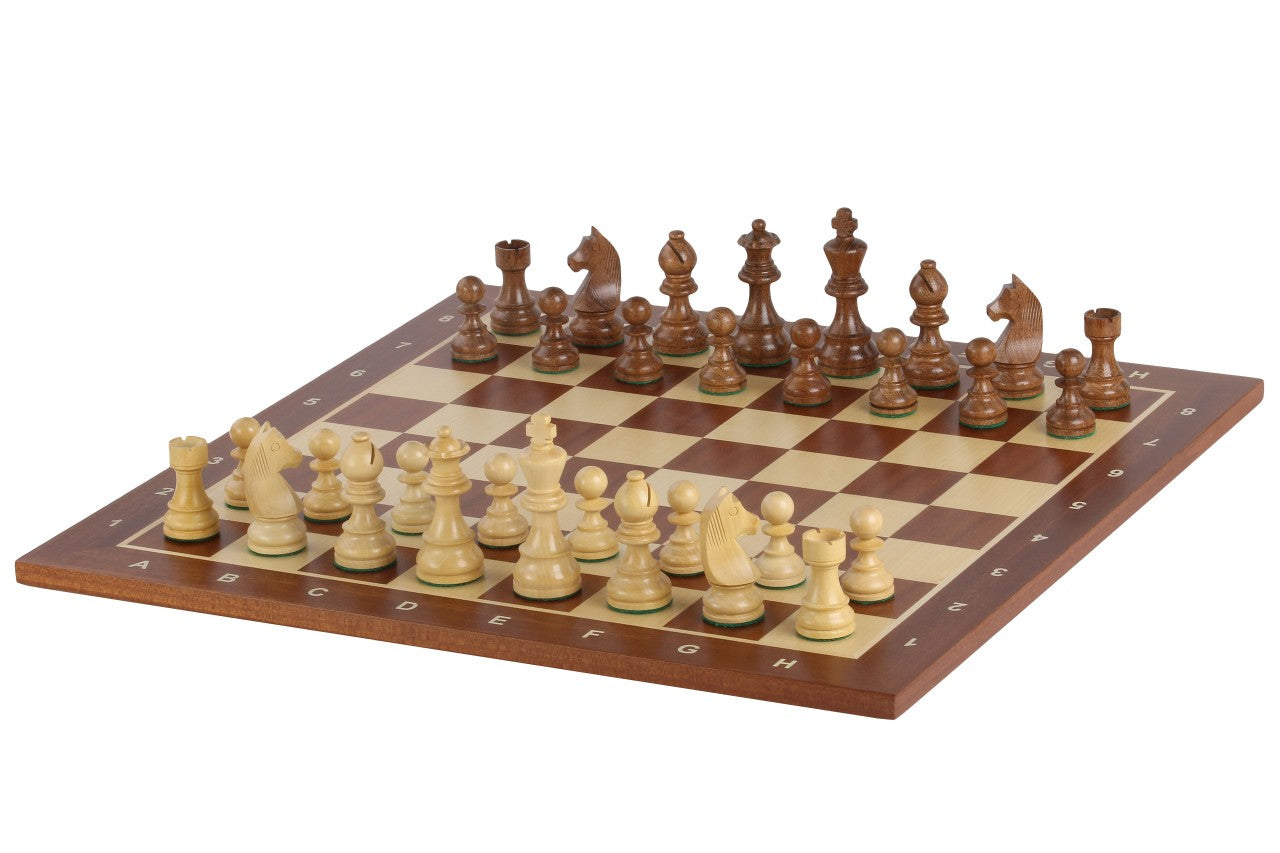 Tournament chess set No. 5 - 50mm board + German Knight 3.5" pieces - d79aac3187cc51b02c75fae19d2606d9