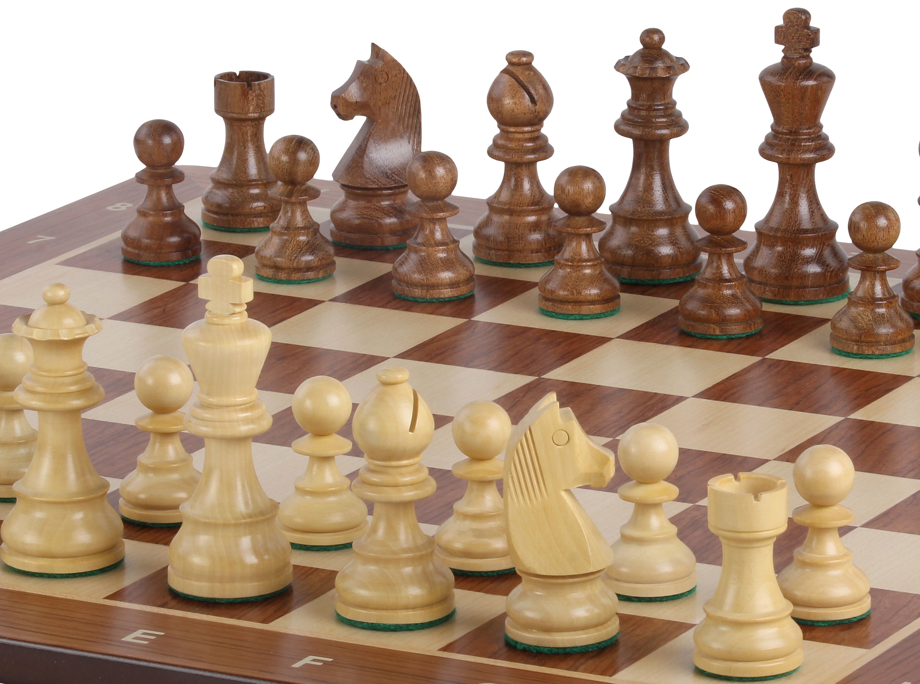 Tournament chess set No. 5 - 50mm board + German Knight 3.5" pieces - 9fd5965f4e5c8653b02eecd41c0724d9