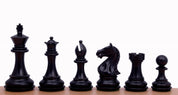 Supreme Ebonised chess pieces 3,5''