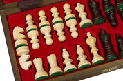 Wooden chessboard case with insert (35 x 35 cm), field 35 x 35 mm