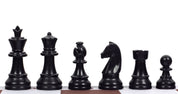 Staunton No. 3 plastic chess pieces (king 65 mm) for play and analysis