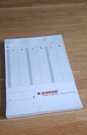 Blocs autocopiativos para anotar partidas - Scorebook (50 partidas)