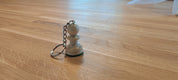 White PAWN key ring