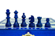 Wooden School Chess Mini - blue