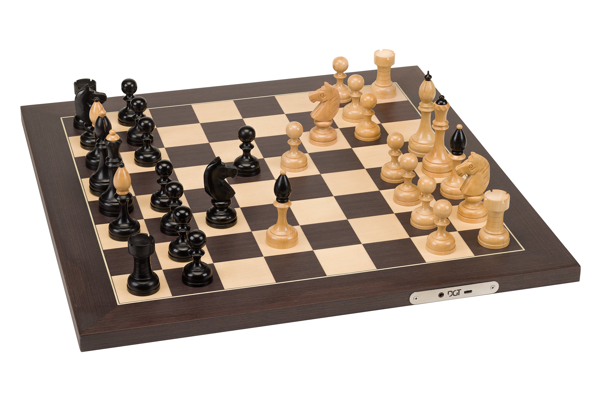 DGT "Czech Club" wooden chess pieces for electronic boards - DGT "Czech Club" wooden chess pieces for electronic boards
