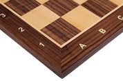 Chess board no. 4+ (with description) walnut/ maple (marquetry)