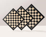 Chess board No. 5+ (without description) ebonised (marquetry)